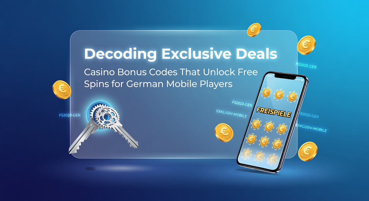 Smartphone-Display mit Casino-App, Bonus-Code-Eingabe und drehenden Freispielen auf einem Slot